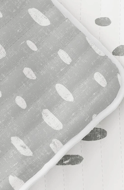 Shop Ienjoy Home All Season Painted Dot 3-piece Down Alternative Reversible Comforter Set In Light Gray