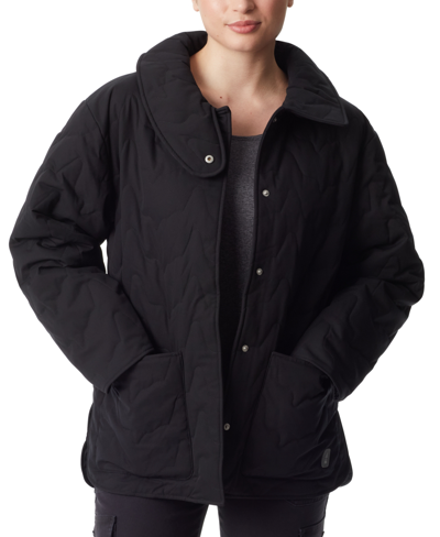 Shop Bass Outdoor Women's Quilted Long-sleeve Jacket In Black Beau