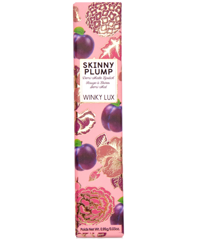 Shop Winky Lux Skinny Plump Demi-matte Lipstick, 0.03 Oz. In First Crush