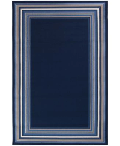 Shop Northern Weavers Vera Bordered Area Rugs In Blue,ivory