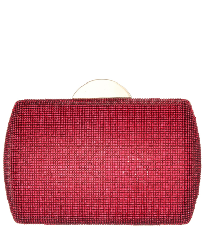 Shop Nina Women's Crystal Minaudiere In Siam Red