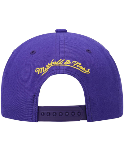 Mitchell & Ness Men's  Purple And Gold Los Angeles Lakers Team Two-tone 2.0 Snapback Hat In Purple,gold