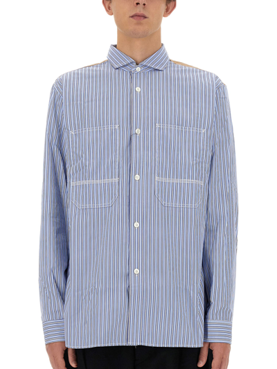 Shop Junya Watanabe Cotton Shirt In Black