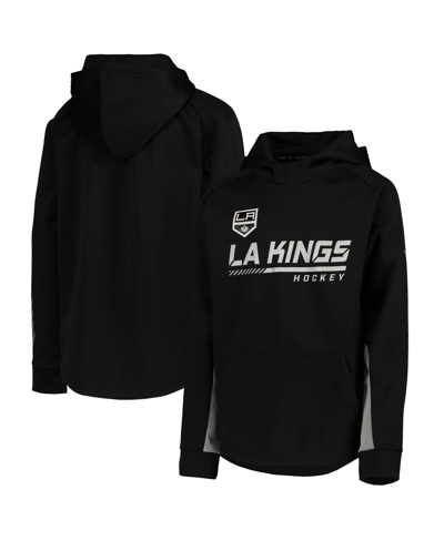 Shop Fanatics Big Boys  Branded Black Los Angeles Kings Authentic Pro Raglan Pullover Hoodie