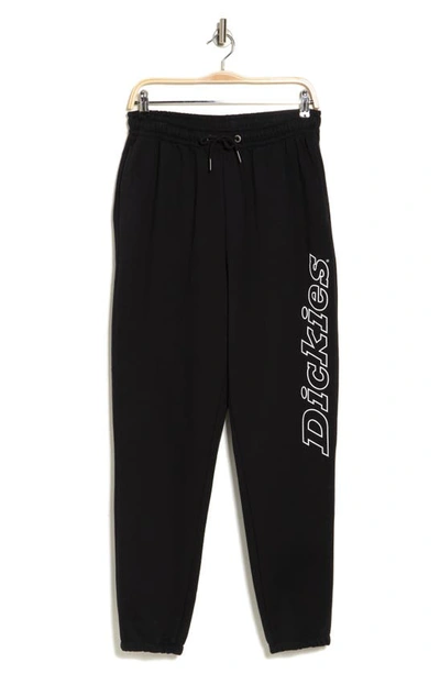 Shop Dickies Logo Sweatpants In Knit Black
