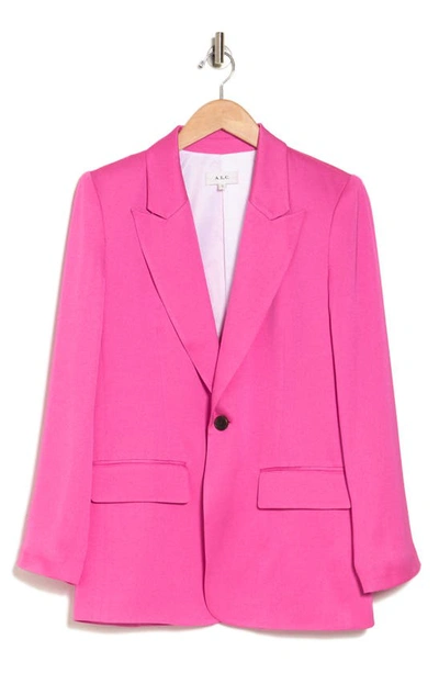 Shop A.l.c . Bishop Ii Peak Lapel Blazer In Hot Pink