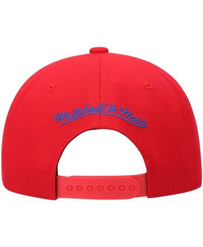 Mitchell & Ness Men's  Red And Royal La Clippers Team Two-tone 2.0 Snapback Hat In Red,royal