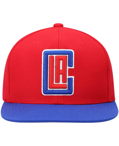 Mitchell & Ness Men's  Red And Royal La Clippers Team Two-tone 2.0 Snapback Hat In Red,royal