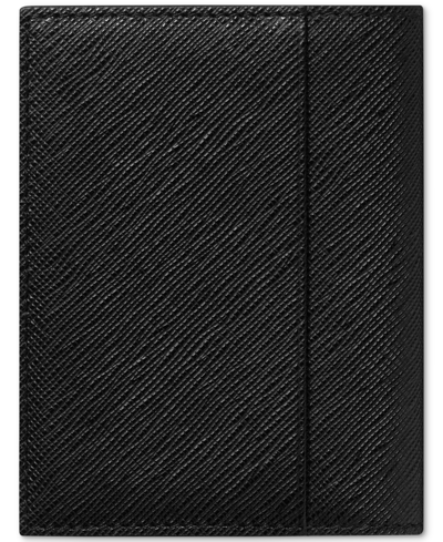 Shop Montblanc Sartorial Leather Card Holder In Black