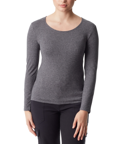 Shop Bass Outdoor Women's Base Layer Long-sleeve T-shirt In Charcoal Heather