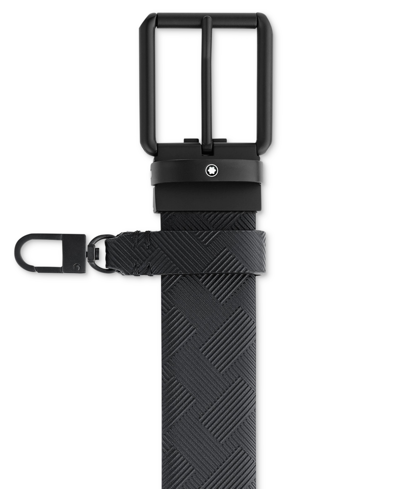 Shop Montblanc Men's Extreme 3.0 Reversible Leather Belt In Black