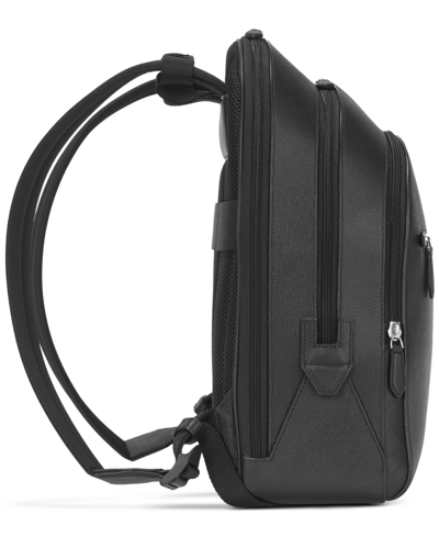 Montblanc Sartorial Medium Cross-grain Leather Backpack In Black
