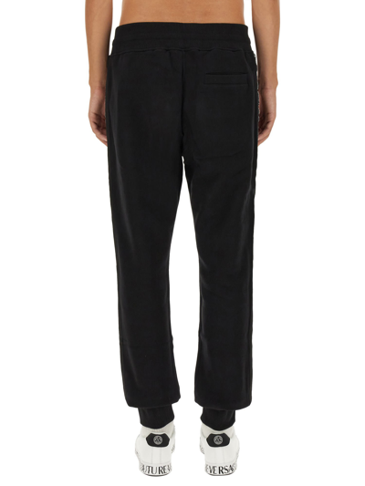 Shop Versace Jeans Couture Jogging Pants In Nero