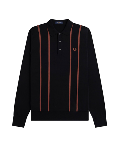 Shop Fred Perry Polo Shirt In Black