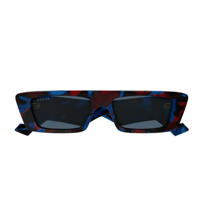Shop Gucci Gg1331s 007 Sunglasses In Blu