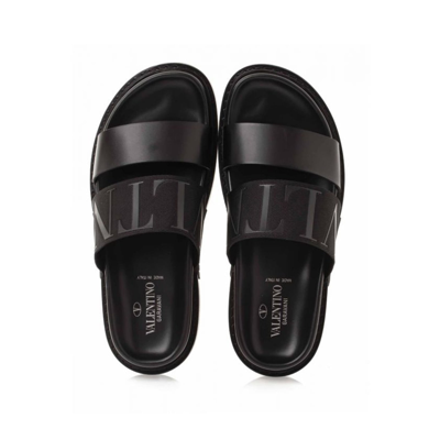 Shop Valentino Garavani Vlnt Sandals In Black