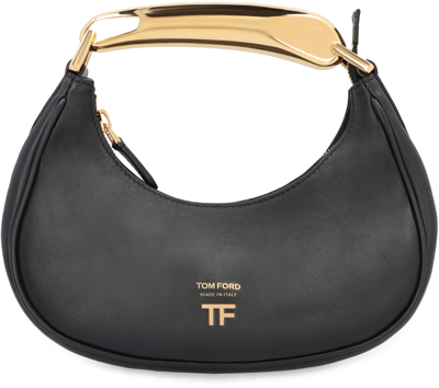 Shop Tom Ford Hobo Bag In Leather In Black