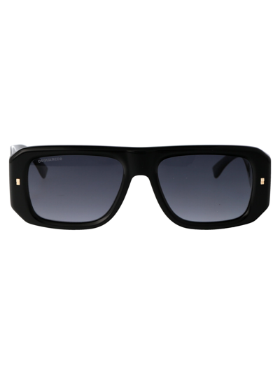Shop Dsquared2 D2 0107/s Sunglasses In 8079o Black