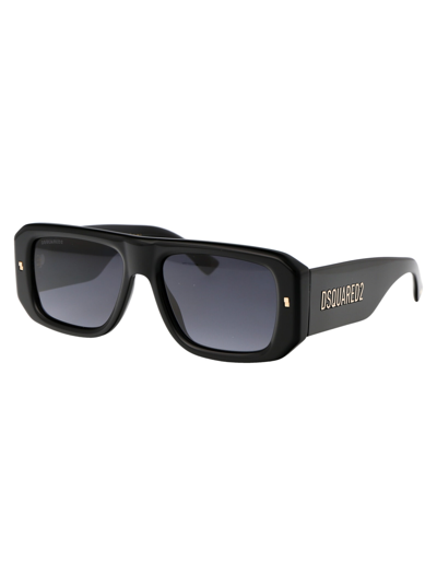 Shop Dsquared2 D2 0107/s Sunglasses In 8079o Black