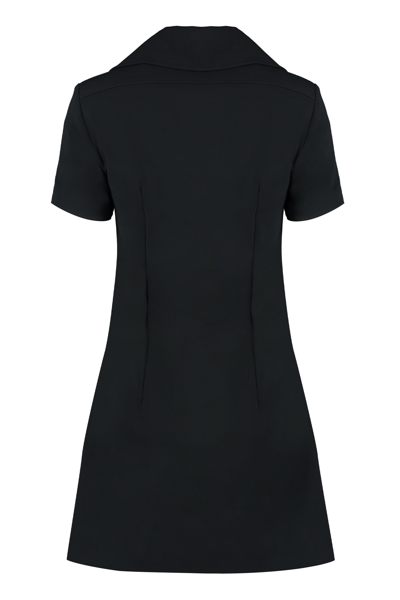 Shop Patou Technical Crepe Dress In Black