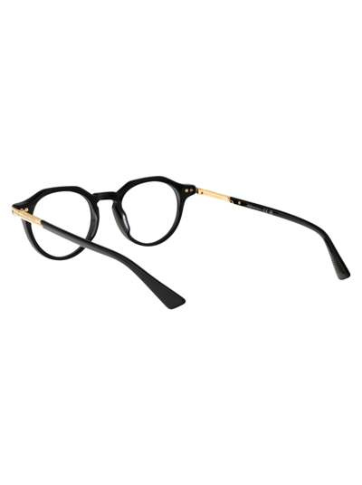 Shop Bottega Veneta Bv1263o Glasses In 001 Black Black Transparent