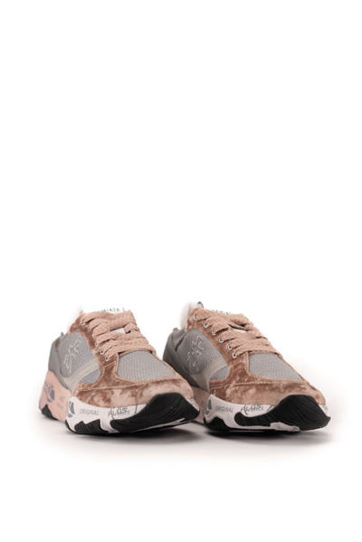 Shop Premiata Buffly 6539 Sneakers In Pink/grey