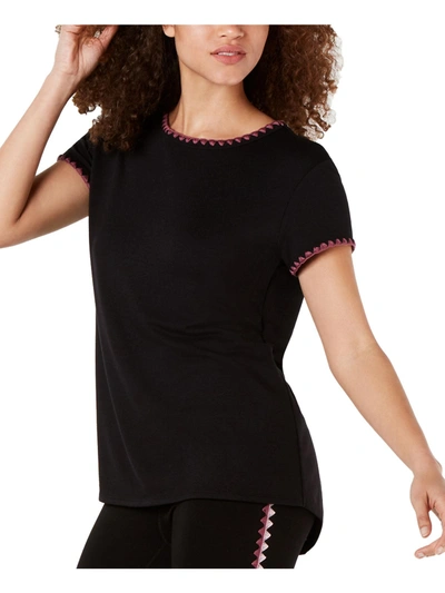 Shop Ideology Womens Sleeveless Stitch T-shirt In Black