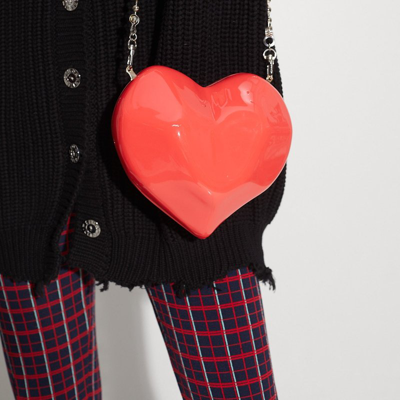Shop Simon Miller Molded Heart Bag In Mod Orange