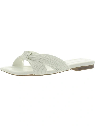 Shop Marc Fisher Laury Womens Slip On Strappy Slide Sandals In White