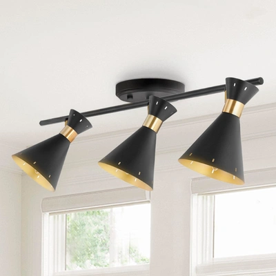 Jonathan Y Elroy 30.5" 3-light Iron Retro Contemporary Led Track Light