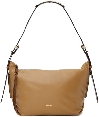 Shop Isabel Marant Beige Leyden Bag In 90gb Golden Beige
