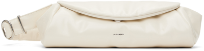 Shop Jil Sander Off-white Grande Cannolo Bag In 106 Eggshell
