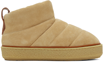 Shop Isabel Marant Tan Suede Pillow Boots In 50tf Toffee