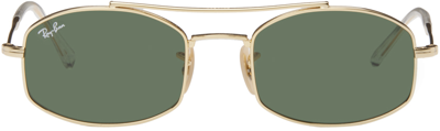 Shop Ray Ban Gold Rb3719 Sunglasses In 001/31 Arista