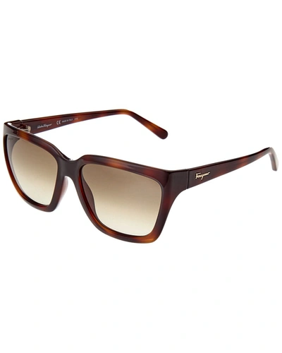 Shop Ferragamo Women's Sf1018s 59mm Sunglasses In Multi