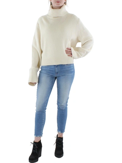 Shop Polo Ralph Lauren Womens Wool Warm Turtleneck Sweater In White