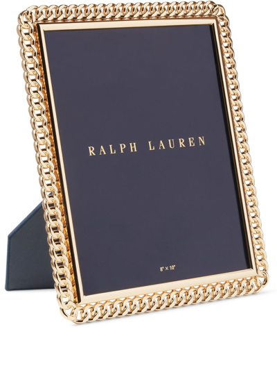 Polo Ralph Lauren Blake 5x7 Chain-trim Frame In Gold