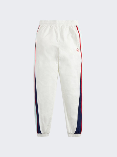 Shop Casablanca Side Panelled Shell Track Pant In White