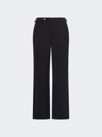 Shop Casablanca Straight Leg Pants With Side Adjusters In Black