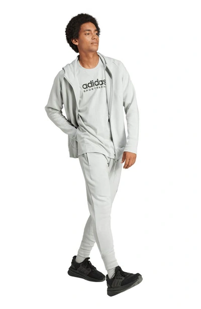 Shop Adidas Sportswear Z.n.e. Aeroready Zip Hoodie In Wonder Silver