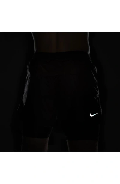 Shop Nike Run Division Dri-fit 7-inch Brief-lined Running Shorts In Earth/ Black