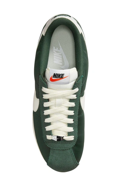 Shop Nike Cortez Txt Sneaker In Fir/ Sail/ Sail/ Light Silver