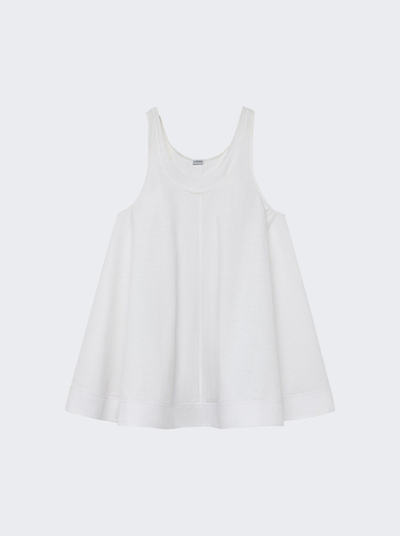 Shop Loewe Trapeze Dress In White