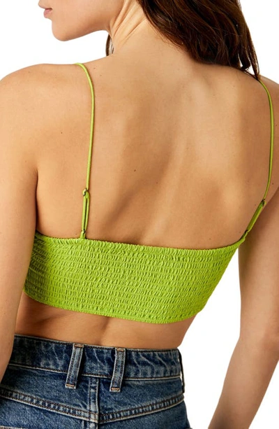 Shop Free People Intimately Fp Lace Bralette In Bright Green