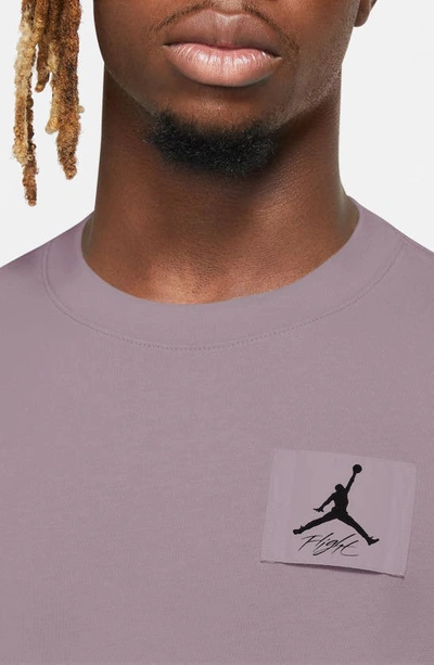 Shop Jordan Flight Essentials Oversize Cotton T-shirt In Sky J Mauve