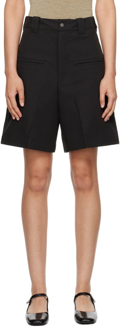 Fax Copy Express Black Casual Shorts In Black