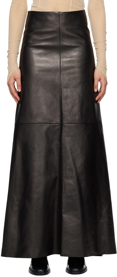 Shop Ann Demeulemeester Black Zita Maxi Skirt In 099 Black