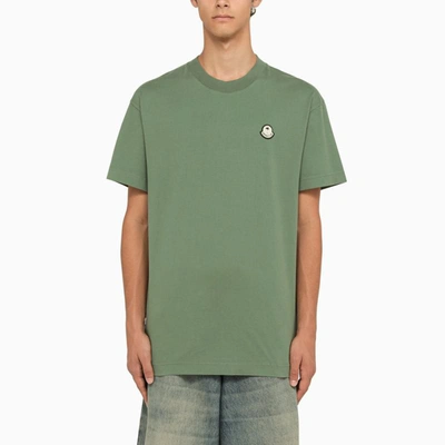 Shop Moncler Genius 8 Moncler Palm Angels Crew-neck T-shirt With Patch In Green