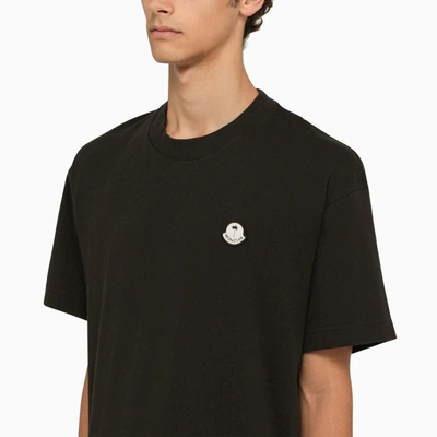 Shop Moncler Genius 8 Moncler Palm Angels Crew-neck T-shirt With Patch In Black