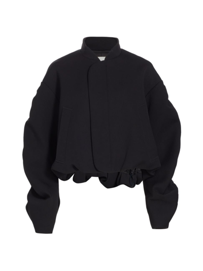Shop Anonlychild Women's Sanguinetti Ruched Oversized Jacket In Black